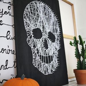 Skull String Art 