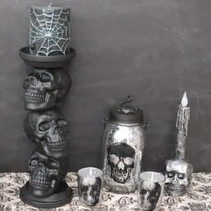 Skull Candle Holder