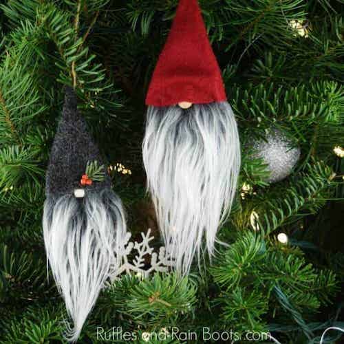 DIY Christmas Gnome Ornaments