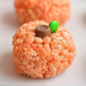 Rice Krispie Treat Pumpkins 