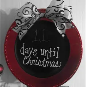 Days Until Christmas Chalkboard