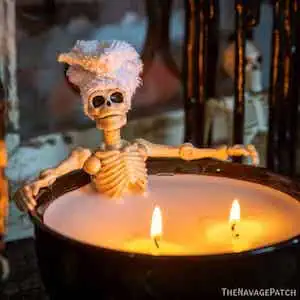 Easy Skeleton Candles