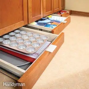 DIY Under Cabinet Drawers