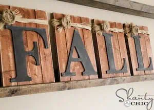 Fall Decorating Pallets and Chalkboards