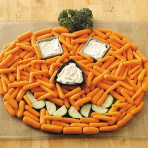 Jack O Lantern Veggie Tray