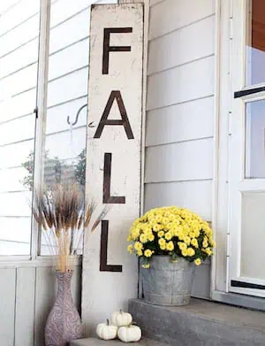 Giant Distressed Fall Sign 7