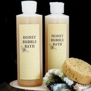 Homemade Honey Bubble Bath. Great gift idea Find the recipe at livelaughrowe.com