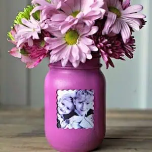 How to make a mason jar vase and frame