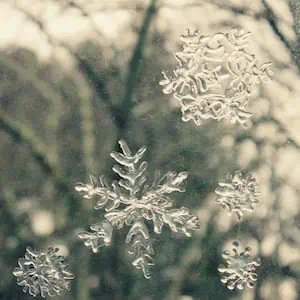 Hot Glue Snowflakes for the Window