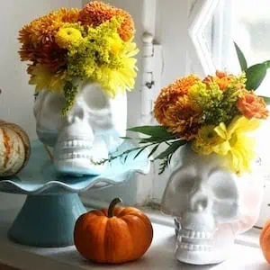 Upcycled Skull planter