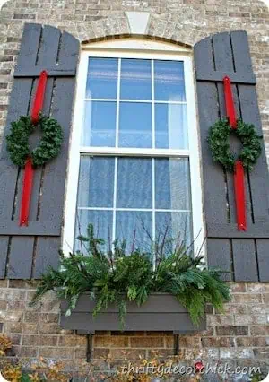 ecorating Window Shutters for Christmas