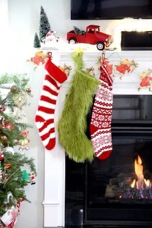 Grinch Stocking Christmas Decoration