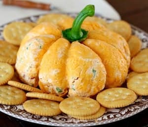 Pumpkin-Shaped Cheese Ball