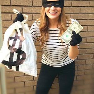 Bank Robber diy halloween costume