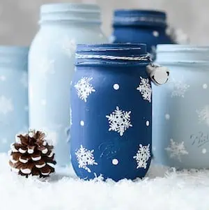 Snowflake Mason Jar @ It All Started With Paint 14 of 14