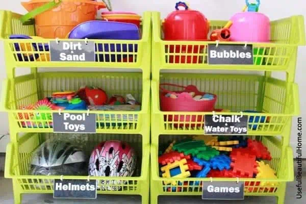 Garage Toy Storage Bins