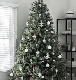 White and Silver Christmas Tree 3