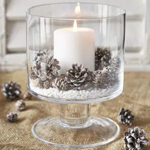 candle mini pinecones