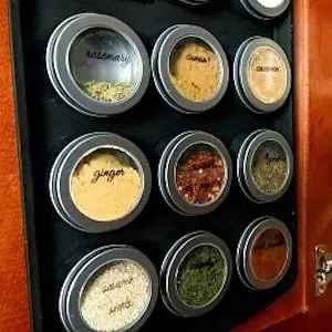 diy magnetic dollar store spice rack finished - Living in a small space requires creativity and smart solutions to keep things tidy and functional. Whether you're in a cozy apartment, a tiny home, or just dealing with limited storage, organization is key to making the most out of every square foot. But organizing a small space doesn't have to be expensive.