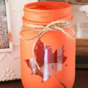 Mason Jar Fall Luminary