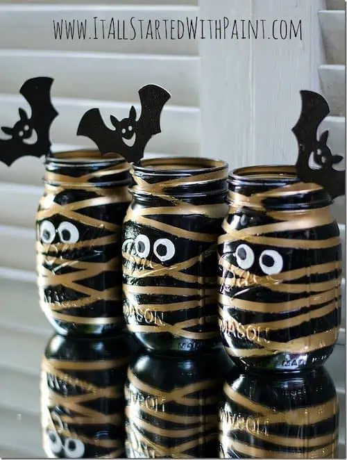 mummy mason jars painted 7 watermarked thumb - When it comes to Halloween crafts, few materials offer as much versatility and charm as the humble mason jar. With their classic shape and sturdy design, mason jars have become a staple in DIY projects, serving as a perfect canvas for your creative ideas. Whether you're aiming to create spooky decorations or charming centerpieces, mason jars can be transformed into unique Halloween crafts that add a touch of handmade magic to your celebrations.