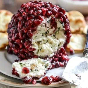 Pomegranate Cheeseball