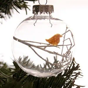 scenic glass ornament