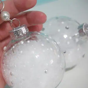 snow filled glass christmas ornament1