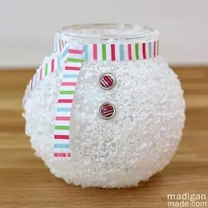 snowman vase with epsom salts from fish bowl zps802c78ce