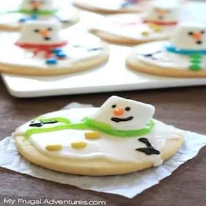 Melted Snowman Cookies