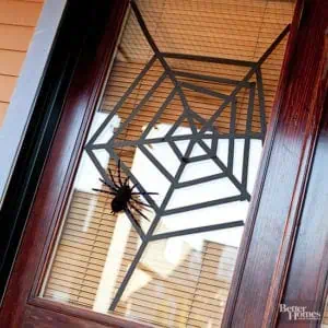 dollar tree spider web door halloween decoration