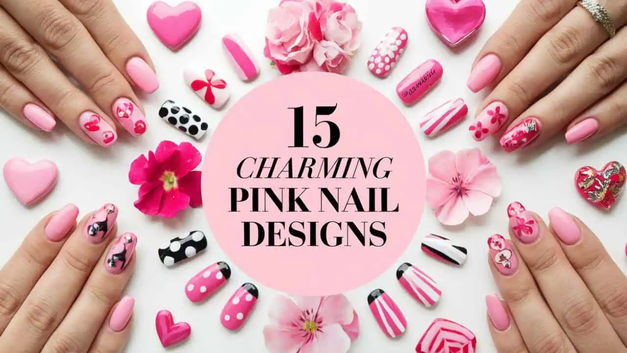 15 Charming Pink Nail Designs