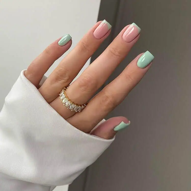 20 Green Nail Designs for 2024 - Beautiful Dawn Designs - Earthy Sage Green Nail Designs