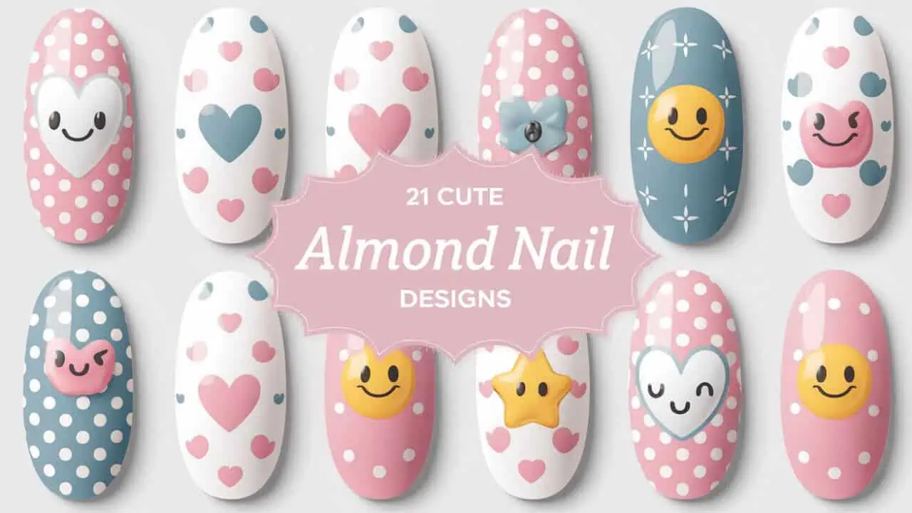 21 Cute Almond Nail Designs