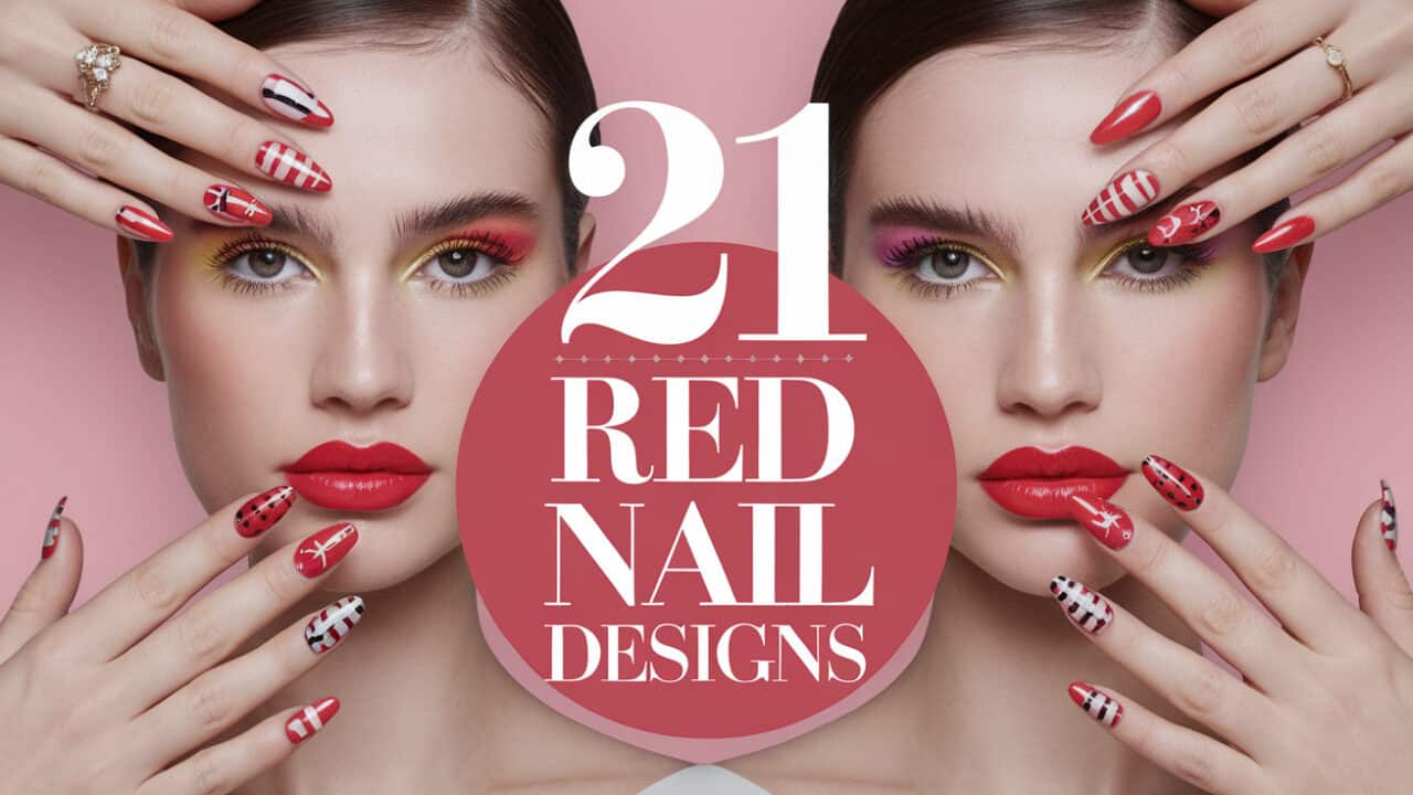 21 Vivid Red Nail Designs